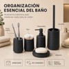 Set de Accesorios para Baño 5 Piezas Diseño Ondas Modernas
