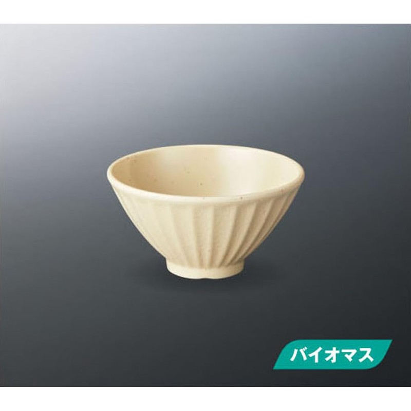 Three Line RINKA Rice Bowl (Body) 5.1 x 2.7 inches