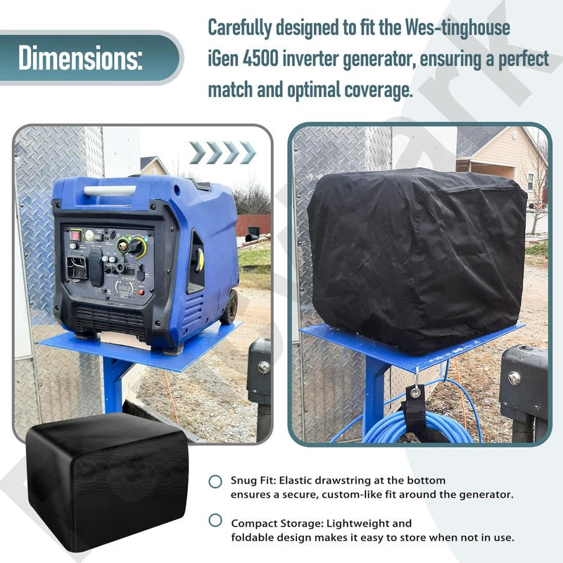 Generator Cover for Westinghouse igen 4500 Inverter, Thicken 600D Polyester
