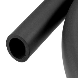 sourcing map Foam Grip Tubing Handle Grips 28mm ID 5mm Wall Thick 1.5m Black Non-Slip for Fitness, Tools Handle Support