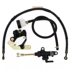 Altaye Rear Brake Master Cylinder Caliper & Hose Assy for Yamaha Warrior 350 YFM350X