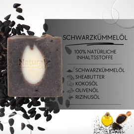 Natural Cilt Black Cumin Oil Soap, 100% Natural Soap, Without Harmful Ingredients, Certified, Handmade Shower Soap for All Skin Types, Shower Gel, Natural Cosmetics, Pack of 3