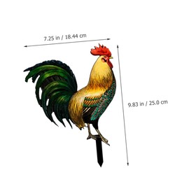 Mipcase 4pcs Acrylic Chicken Stake Decoration for Garden Durable Chicken Yards Art Sign with Pointed Tip for Easy Installation for Lawns and Backyards Reliable Outdoor Decor