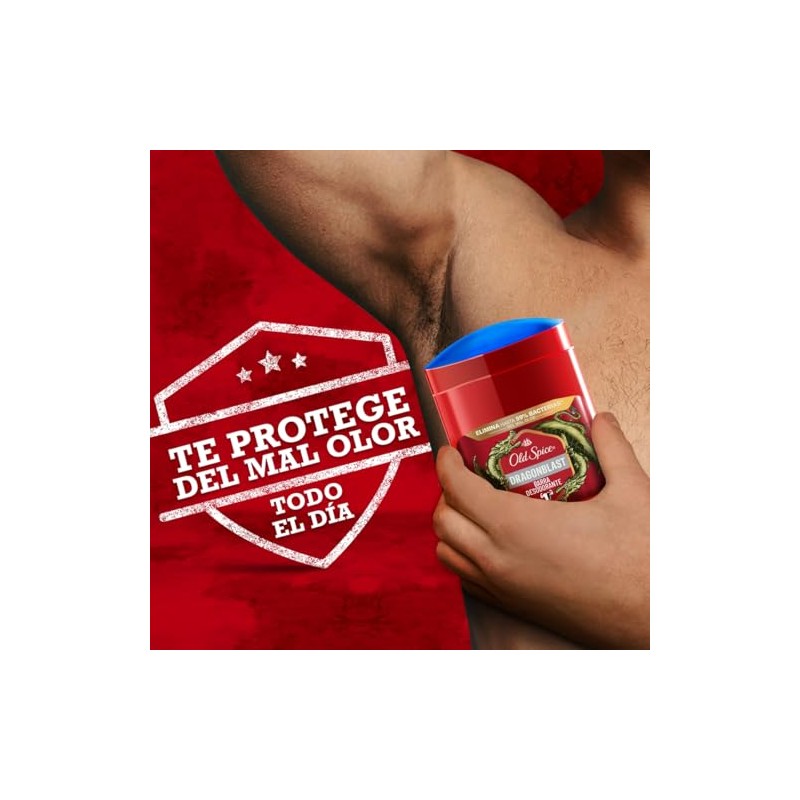 OLD SPICE, Desodorante en Barra, Dragonblast, Aroma a Cedro, Cuidado