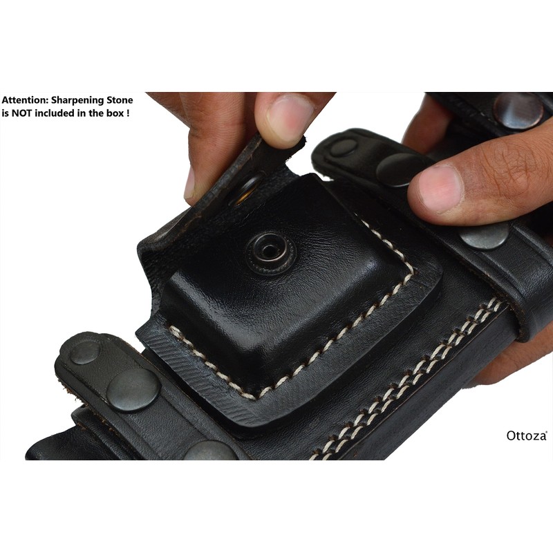 Ottoza TOP Grain Leather Knife Sheaths for Fixed Blade Knives,