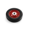 QWORK 2 Pack 6" x 1.5",1/2" Axle, Premium Rubber Wheel