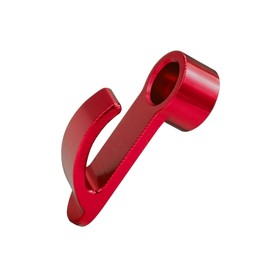 YnGia Motorcycle Helmet Hook, Aluminum Alloy Universal Motorcycle Hook Helmet Holder Luggage Jacket Bag Hook Hanger (Red)