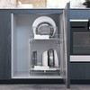 Home Zone Living Pull Out Kitchen Cabinet Organizer with Two