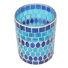 Mosaic Votive Candle Holder Handcrafted Glass Tea Light Holder for