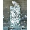 100 Floating Snowflakes and Pearls - Fills 8 Medium Size