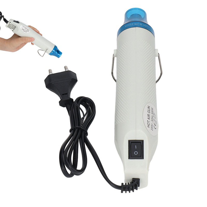 300W Mini Heat Gun Ventilated Lightweight White Handheld Heat Gun