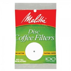 Melitta 3.5 Inch White Disc Coffee Filters (Pack of 2)
