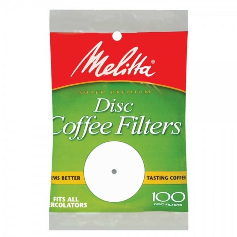 Melitta 3.5 Inch White Disc Coffee Filters (Pack of 2)