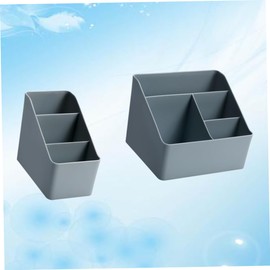 BUGUUYO 2pcs Multi-Compartment Toiletry Storage Box for Cosmetics and Jewelry Compact Organizer for Students Dusty Easy to Clean and Portable