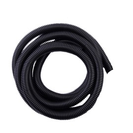Gardner Bender FLX-3810T Split Flexible Electrical Tubing, ⅜ inch x 10 ft, Corrugated Wire Loom, 1 pk, UV Resistant Black