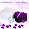 Yunlly 27 Pcs Preserved Roses in Heart Shape Box Eternal