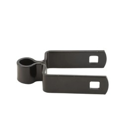 2" Square Female Gate Hinge Black Hot Dip Galvanized Steel 5/8" Pintle (Pack of 2)