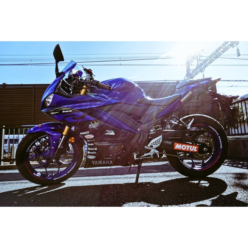 AxxL Motorcycle 17" Custom Rim Sticker Yamaha Racing SP6-Y (Fluorescent