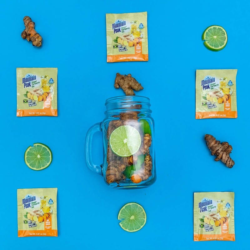 Jamaica Mountain Peak Ginger Turmeric Tea, Unsweetened, 14 x 0.7