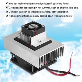 Mini Air Conditioner,DC 12V Thermoelectric Peltier Cooler Refrigeration Cooling System Heat Sink Conduction Module Semiconductor Fridge Refrigeration Cooling System DIY Kit