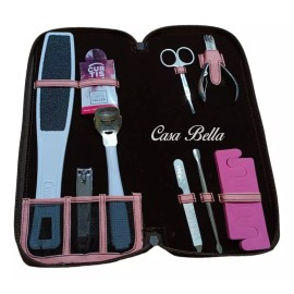 Curtis Kit De Pedicure Curtis Con 9 Piezas Profesional Color Rosa