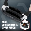 CRIPOP 12 Inch Tool Pouches with Zipper, Dual Compartments Heavy-Duty