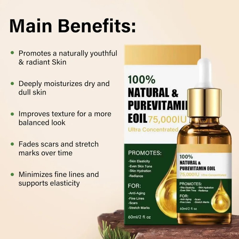 2pcs Aceite De Vitamina E Oil Para Cicatrices Y Cara