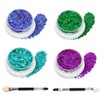 KEQAR 4 Kartons Holographisches Face, Body & Hair Glitter, Kommt