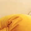 CXTAI 2x Yellow Velvet Cushion Covers Decorative Square Autumn Throw