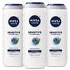 NIVEA MEN Sensitive Body Wash with Bamboo Extract, Moisturizing Body