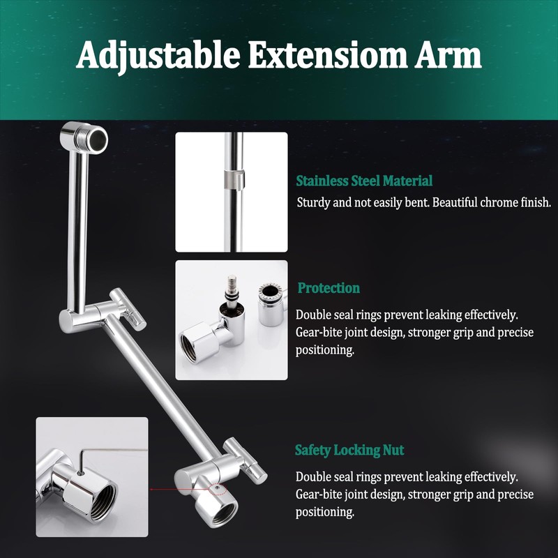 All Metal For California Rain Shower Head with Handheld Spray