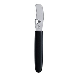 triangle Orange Peeler - Includes Serrated Blade, Smooth Blade & Channel Knife for Peeling & Decorating Citrus Fruits - Ergonomic Handle - Dishwasher Safe - Made in Germany