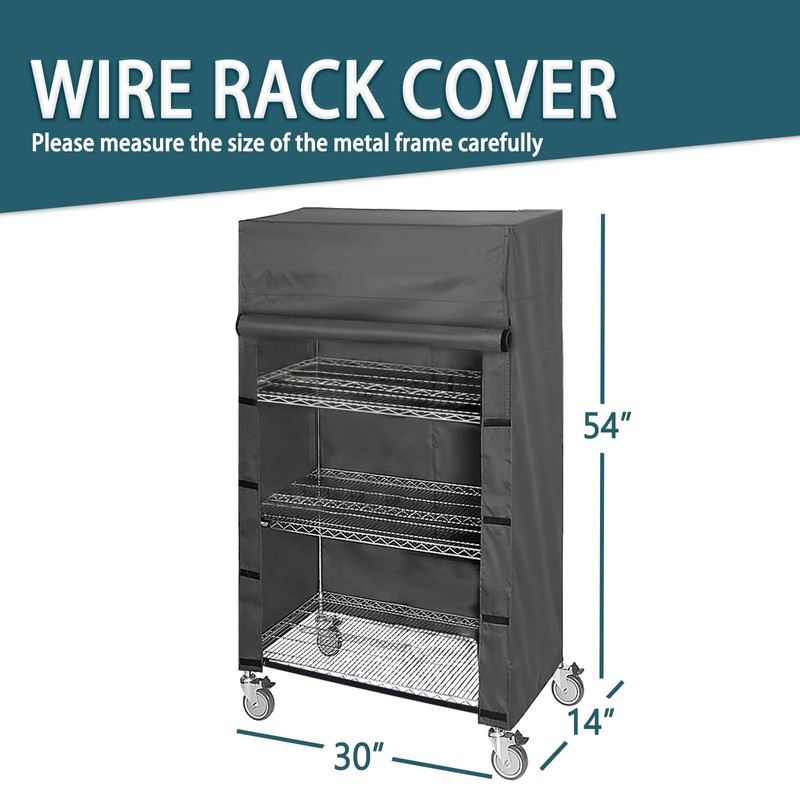 ZYSUOR Waterproof Shelving Cover for Storage Shelf and Wire Rack,