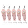5PCS LED Fishing Lure Light Rustproof Stainless Steel LED Lighted