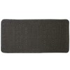 Popular Bath Capri Waffle Extra Thick Tub Mat, Grey
