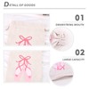 Ballet Dance Shoe Bag Drawstring Gift Bag Canvas Cinch Travel