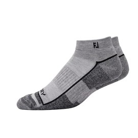 FootJoy Men's ProDry Sport Socks, Heather Grey, Fits Shoe Size 7-12