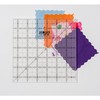 Olfa QR6S 1-Piece Acrylic Quilt Ruler, Transparent,6.5 x 6.5 x