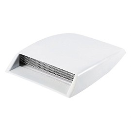 Car Air Flow Inlet Cover, Fydun Universal Car Decorative Air Flow Inlet Scoop Bonnet Vent Sticker Cover Hood (White)