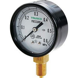 TRUSCO TPG60-0.6 JIS General Purpose Pressure Gauge A Type 60 φ Pressure Range 0.0 - 0.60 MPa