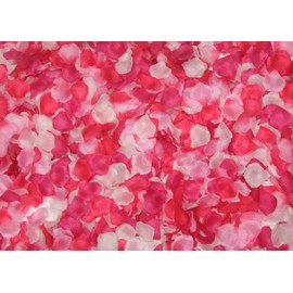 Pinky Royal Flower Shower (Artificial Flowers), Set of 2,000, Perfect Item for Weddings, Celebrations, Birthday Parties (Pink Gradation)