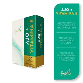 Ajo con Vitamina E 30 Cápsulas