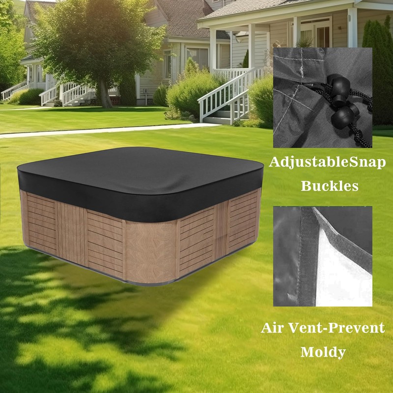 Waterproof Hot Tub Cover Protector 85 x 85Inch Square Spa