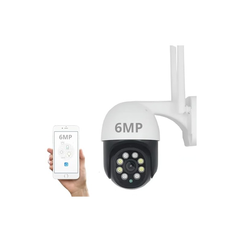 Clicklife Cámara Seguridad Wi-fi 6MP App Smartlife Tuya Smart Compatible