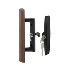 FHC C1241 Keyed 3-1/2" Sliding Door Handle - Acorn Black