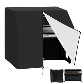 Upright Piano Cover, Heavy Duty Piano Cover For Fit an Acoustic Upright/Console Piano, 600D Dustproof Waterproof Piano Protective Cover , Block Sunlight, Moisture, Dust