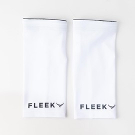 [FLEEK] Forearm Sleeve, White, Compression Arm Cover, Arm Compression, Football, Basketball, Volleyball, Soccer, Tennis, Running (One Arm), white