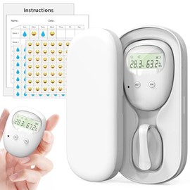 VexNook Wireless Bed Wetting Alarm Children with Display Screen C 3 Alert Modes for Effective Monitoring and Care of Kids and Elderly, Automatically Detect Incontinence (with Temperature & Humidity Display)