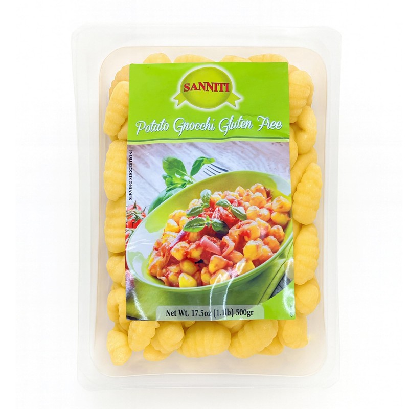 Sanniti Italian Gluten Free Potato Gnocchi, 17.5 oz (500 g)