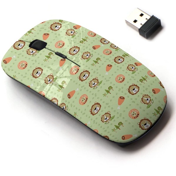 2.4G Wireless Mouse with Cute Pattern Design for All Laptops